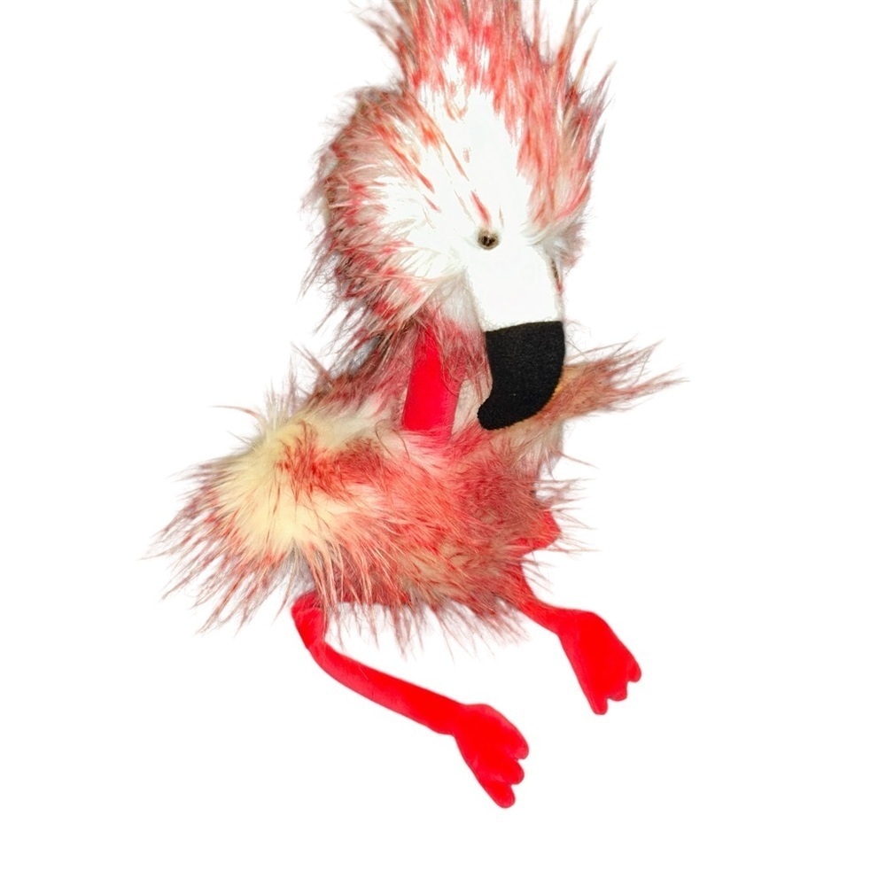 Jellycat Flora Flamingo Stuffed Animal Plush Fluffy Feathers Pink coral bird